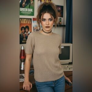 Requirements 90s Beige Top